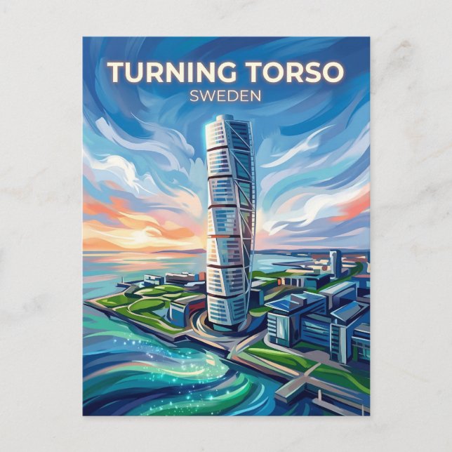 Turning Torso Sweden Vykort (Framsida)