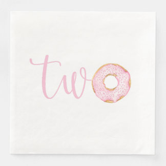Turning Two Donut Napkin Pappersservett