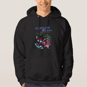 Turnip Beet Vegan Funny Vegetable Music Pun Hoodie