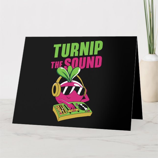 Turnip, Ljud DJ Musician Music Composer Writin Kort (Framsida)