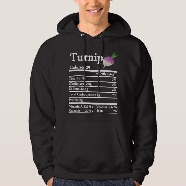 Turnip Nutrition Thanksgiving juldräkt FoO Hoodie (Framsida)