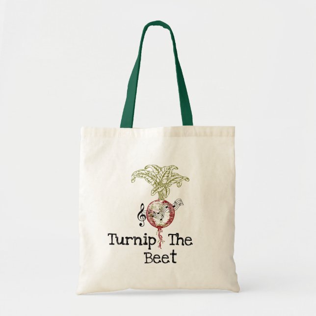 Turnip the Beet Tote Bag Tygkasse (Framsidan)