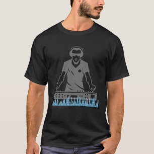 Turntable DJ Techno Hip hop Music Producent Audio T Shirt