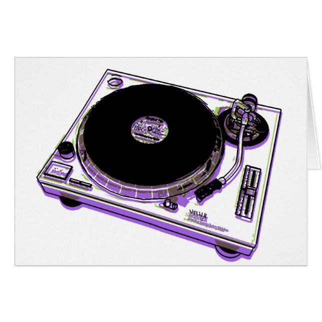 Turntable Hälsningskort (Framsidan Horizontal)