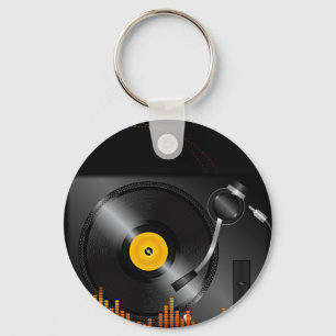 Turntable Keychain Nyckelring