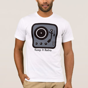 Turntable/recordplayer behålla det som är retro t-shirt