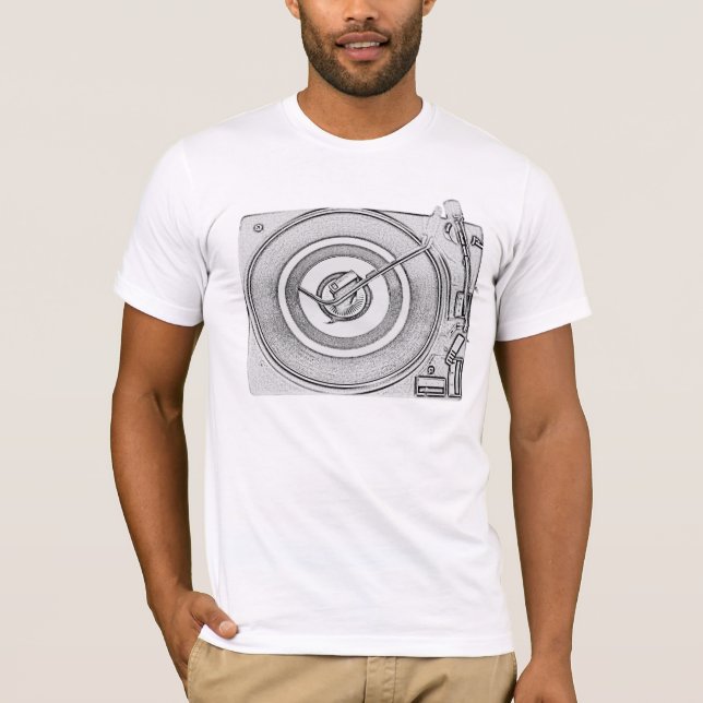 turntable t-shirt (Framsida)