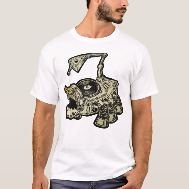 Turntable Tarantula T-Shirt (Framsida)