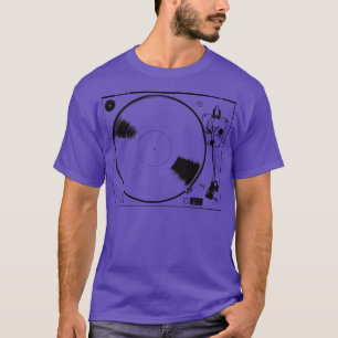 Turntable Vinyl Analog Record Music Producer T Shirt