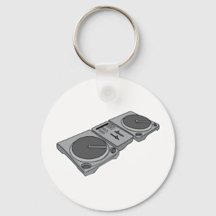 TurntablePhonographskivspelare DJ Nyckelring