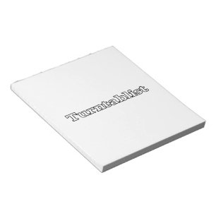 Turntablist Anteckningsblock