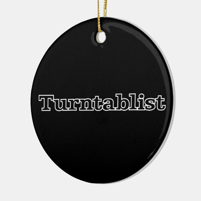 Turntablist Julgransprydnad Keramik (Vänster)