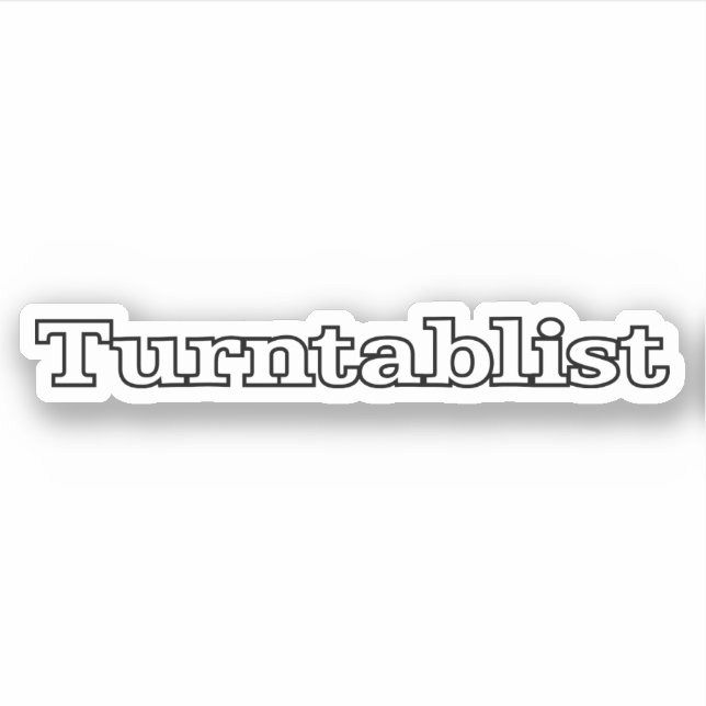 Turntablist Klistermärken (Framsida)