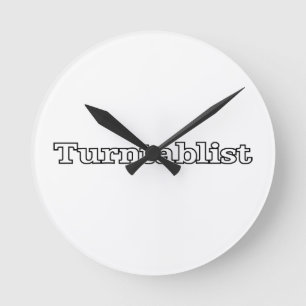 Turntablist Rund Klocka