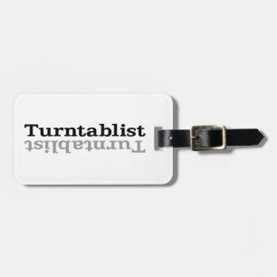 Turntablist ʇ sılqɐ ʇ uɹ n ⊥ bagagebricka