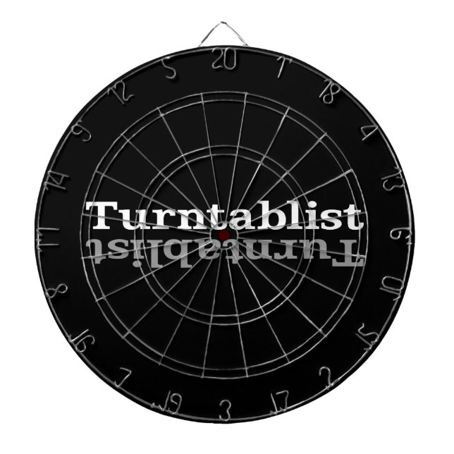 Turntablist ʇ sılqɐ ʇ uɹ n ⊥ darttavla (Framsidan)