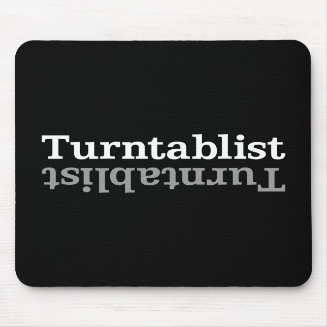 Turntablist ʇ sılqɐ ʇ uɹ n ⊥ musmatta (Framsidan)