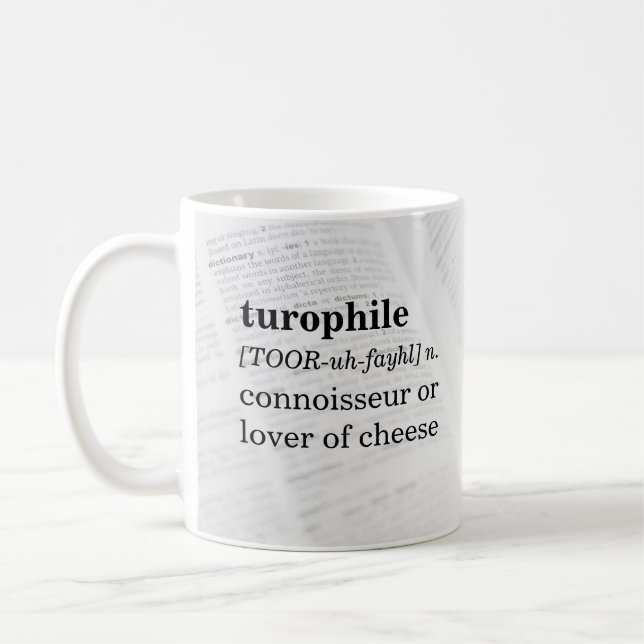 Turophile Connoisseur av ost Kaffemugg (Vänster)