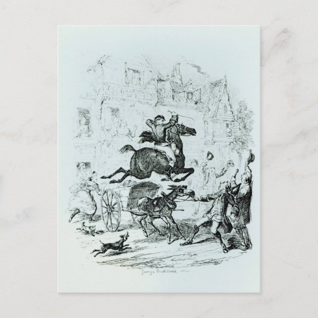 Turpin flytt genom Edmonton Vykort (Framsida)