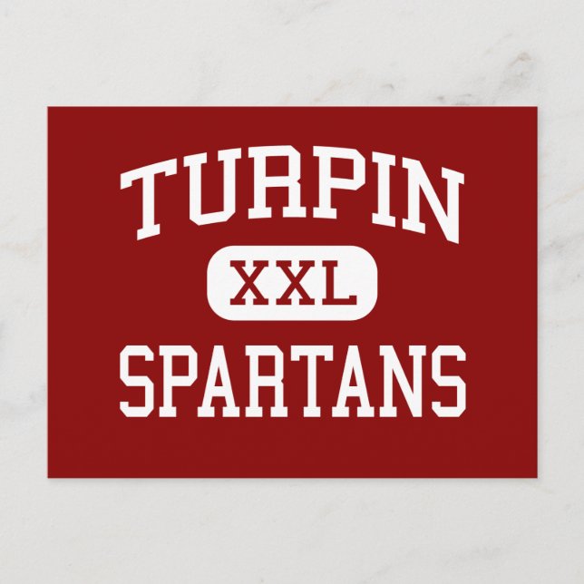 Turpin - Spartans - High School - Cincinnati Ohio Vykort (Framsida)