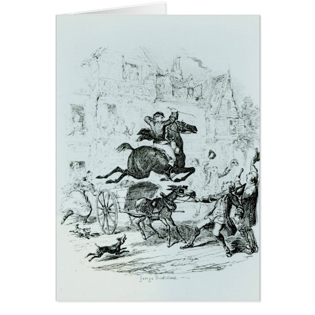 Turpins flyg till och med Edmonton Hälsningskort (Framsidan)