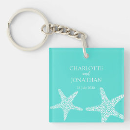 Turqoise Modern Tropical Starfish Beach Wedding