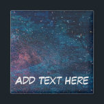 Turqouise Galaxy Paint Sparkles Magnet<br><div class="desc">Den här galaxa grafiken skulle se ut ur den här världen i ditt hem! Med den text som du själv väljer kan du få dem som gåva eller för dig själv! Den här öga-fångstbilden gör vem som helst lycklig!</div>