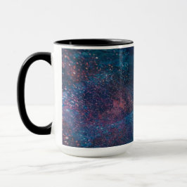 Turqouise Galaxy Paint Sparkles Mugg
