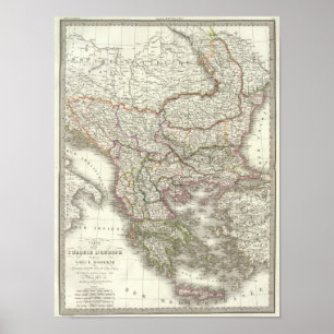Turquie d'Europe, Grekland - Turkiet och Grekland Poster