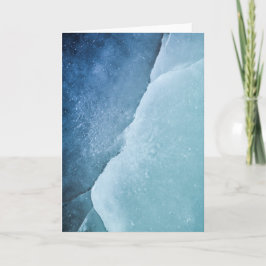 Turquise Abstrakt Ice Art Photo Kort