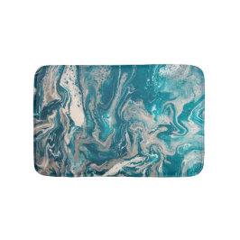 Turquise Abstrakt Small Bath Mat Badrumsmatta