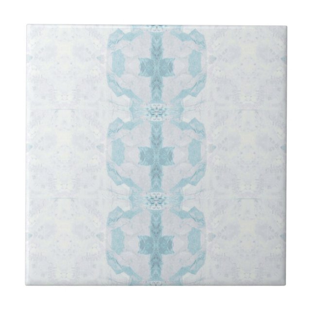 Turquise aqua Diamond geometric design Kakelplatta (Framsidan)
