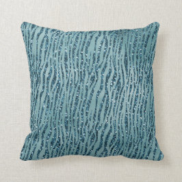 Turquise Aqua Glitter Zebra tryck Kudde