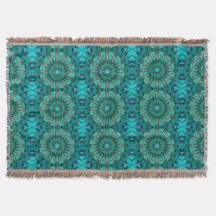 Turquise Art 1 Throw Blanket Mysfilt