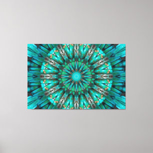 Turquise Art 1 Wrapped Canvastryck