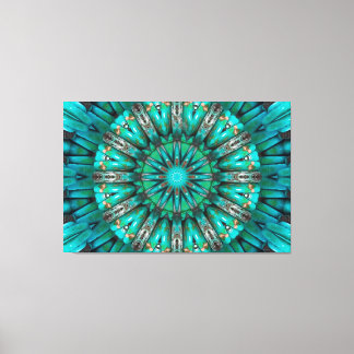 Turquise Art 1 Wrapped Canvastryck
