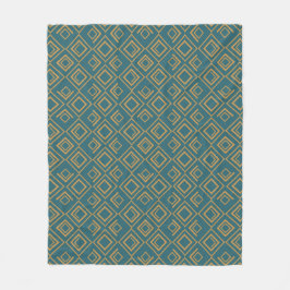 Turquise Art Deco Fleecefilt