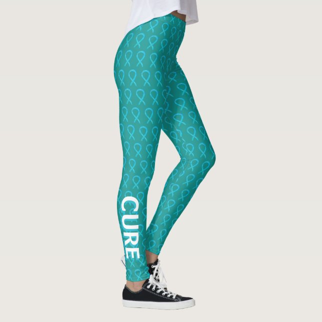Turquise Awareness Ribbon Hope & Cure Leggings (Höger)