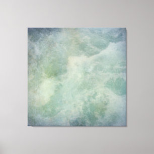 Turquise Beach Ocean Sea Vatten Seafoam Canvastryck
