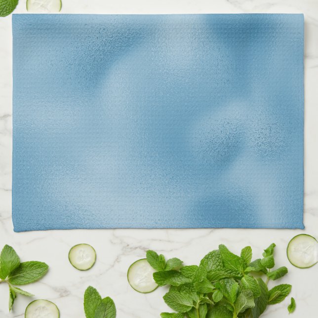 Turquise Blue Bröllop Kökshandduk (Vikta)