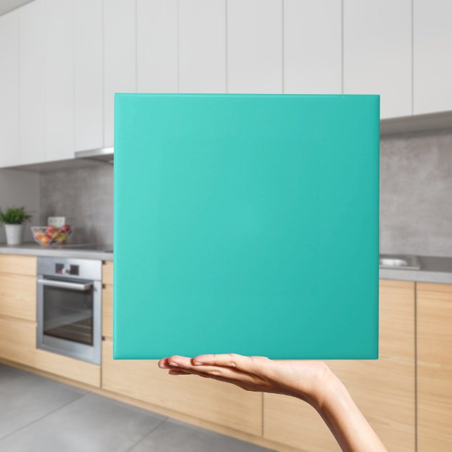 Turquise Blue Färg Tile Kakelplatta (Modern plain turquoise blue Tile
)