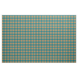 Turquise Blue och Gult Guld Tartan Play Tyg