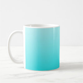 Turquise blue ombre-kaffe mugg. kaffemugg