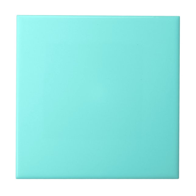 Turquise Blue Solid Färg Tile Kakelplatta (Framsidan)