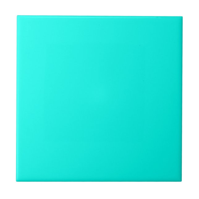 Turquise Blue Solid Färg Tile Kakelplatta (Framsidan)
