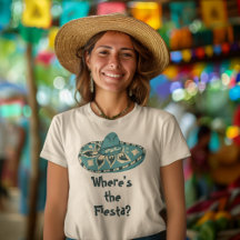 Turquise Blue Sombero Anpassningsbar Slogan Graphi