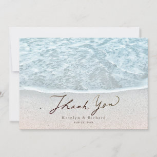 Turquise Blue Tropical Ocean Beach Wedding Tack Kort