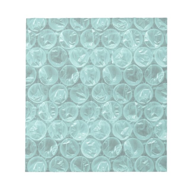 Turquise bubble wrap mönster anteckningsblock (Framsida)