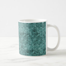 Turquise bubble wrap mönster kaffemugg
