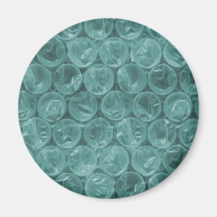 Turquise bubble wrap mönster magnet
